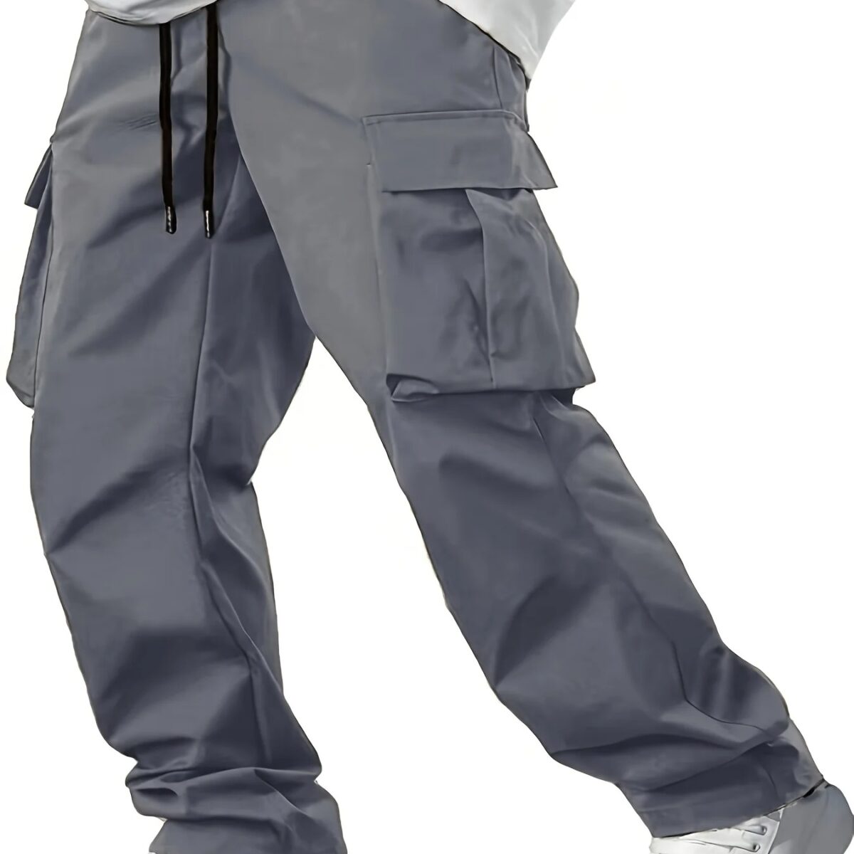 מכנס ארוך בייסיק חלק דגם Cargo 1