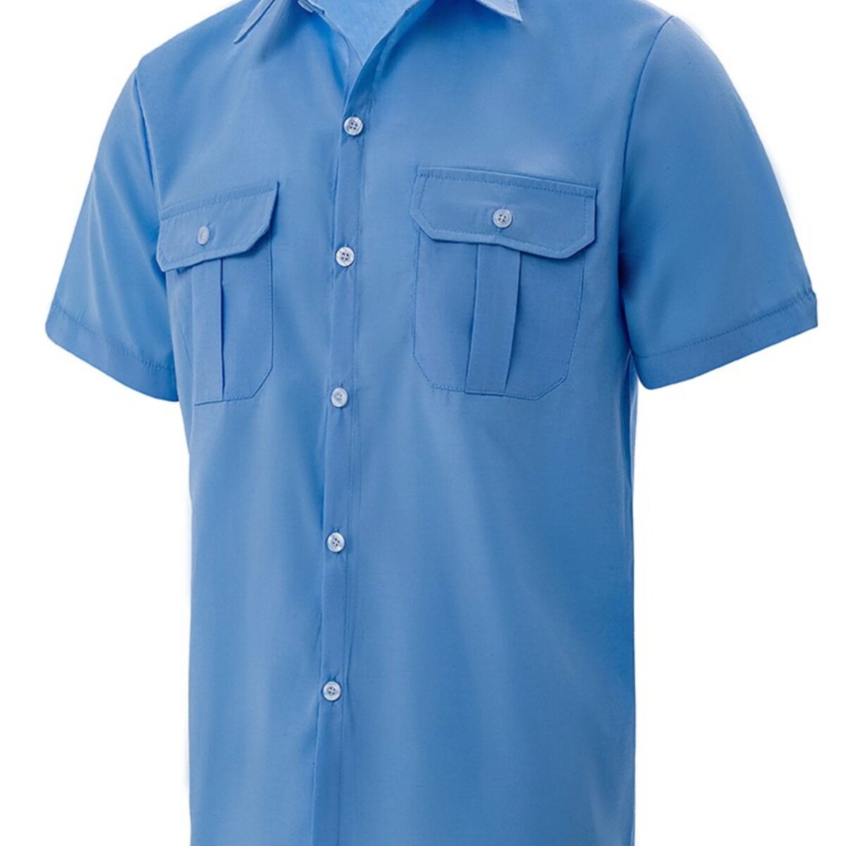 חולצה מכופתרת קצרה עם 2 כיסים דגם Prime Cotton 24