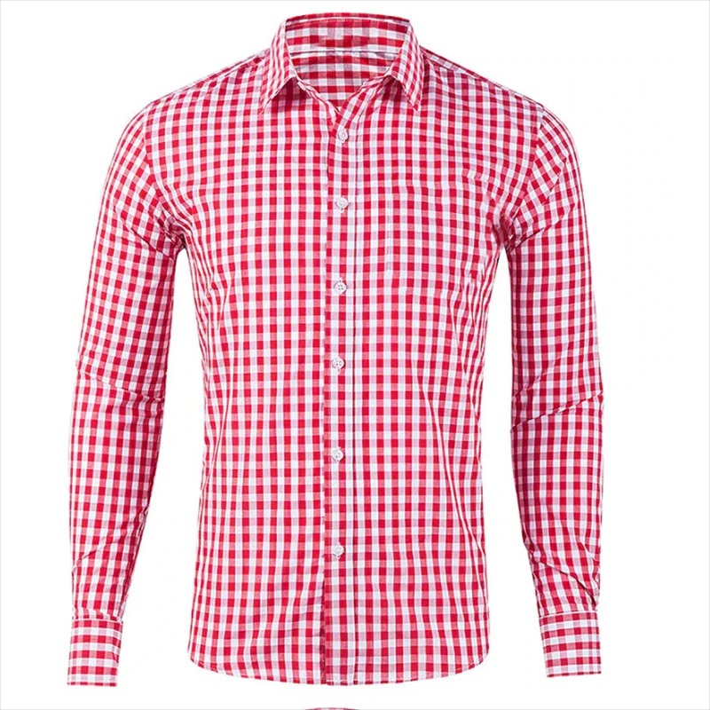 חולצה מכופתרת משובצת דגם Prime Daily 23